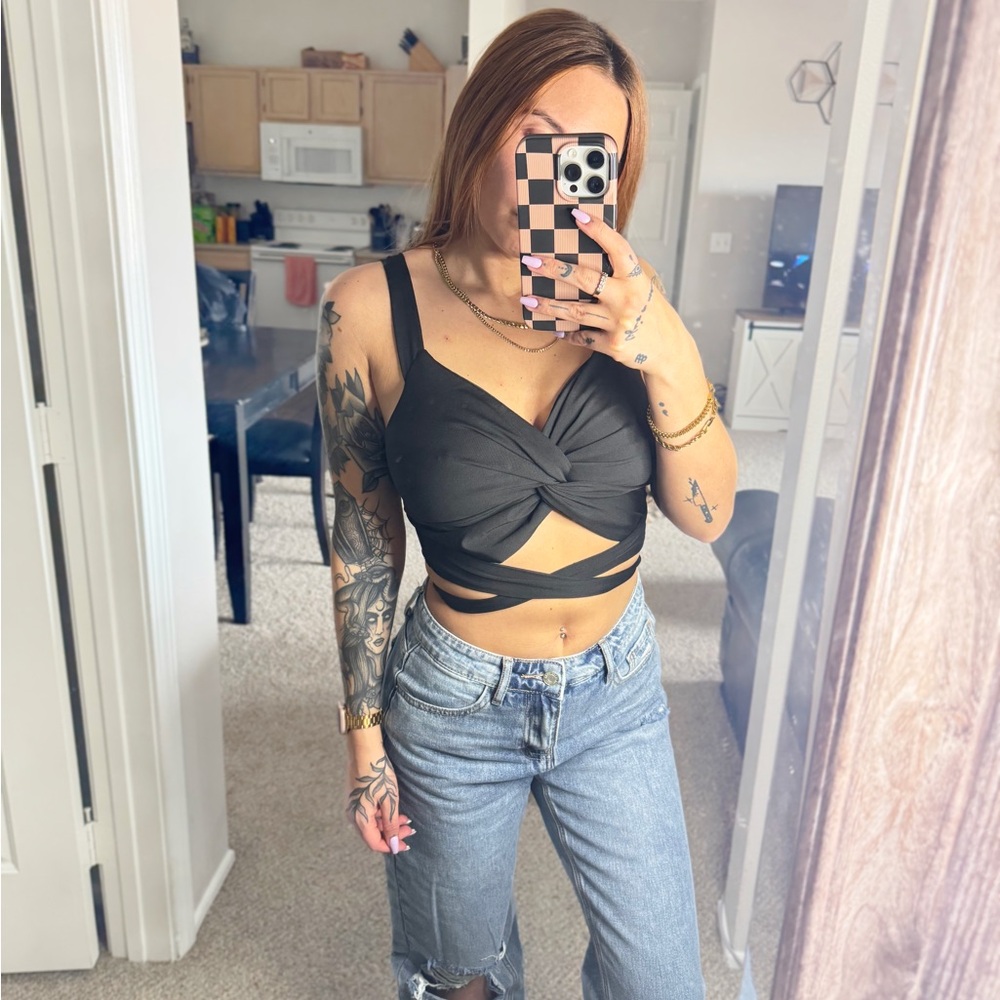 BUNDLE OF 2 WRAP TOPS